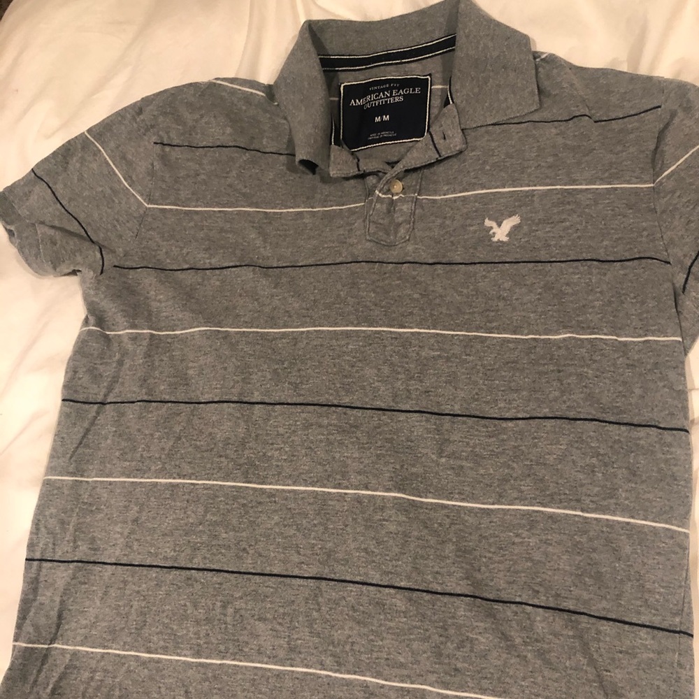 American Eagle Grey Polo